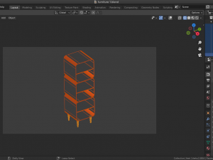bookshelf furniture Modèle 3D
