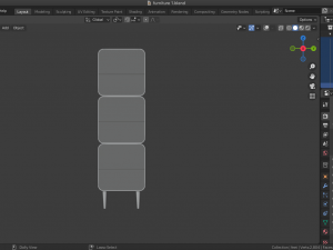 bookshelf furniture Modèle 3D