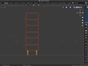 bookshelf furniture Modèle 3D