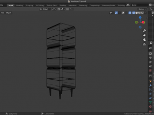 bookshelf furniture Modèle 3D