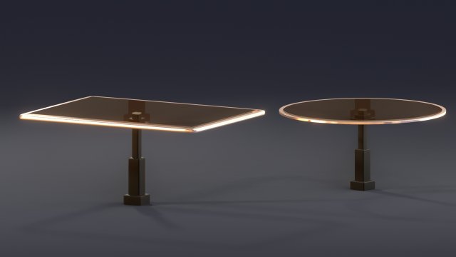 glass tables 3d 3D Model .c4d .max .obj .3ds .fbx .stl .blend 