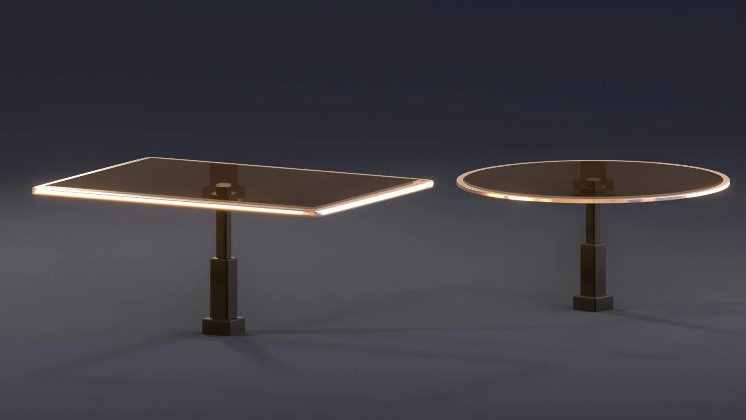 glass tables 3d 3D Model .c4d .max .obj .3ds .fbx .stl .blend 