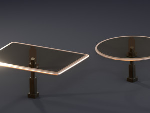 glass tables 3d 3D Model