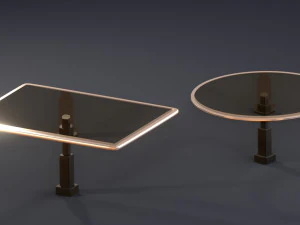 glass tables 3d 3D Model