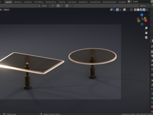 glass tables 3d 3D Model