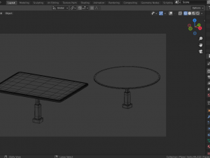 glass tables 3d 3D Model