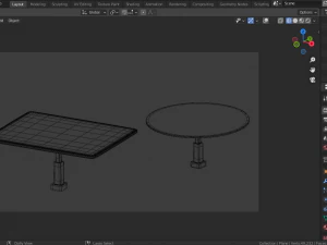 glass tables 3d 3D Model