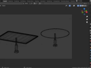 glass tables 3d 3D Model