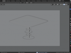 modern living room table 3D Model
