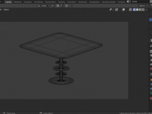 modern living room table 3D Model