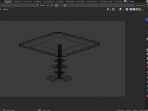modern living room table 3D Model