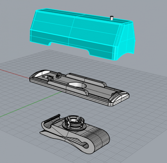 bicycle rear lamp spare parts Modelo de impresión 3D .c4d .max .obj .3ds .fbx .stl .blend