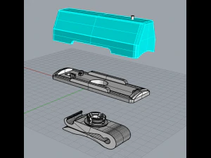 repuestos para faros traseros de bicicleta Modelo de impresión 3D