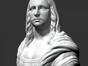 mona lisa 3d print model Modelo de impresión 3D