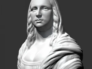 mod&egrave;le d'impression 3D de Mona Lisa Modèles 3D en vedette