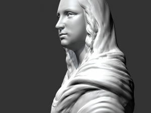 mona lisa 3d print model Model Cetak 3D