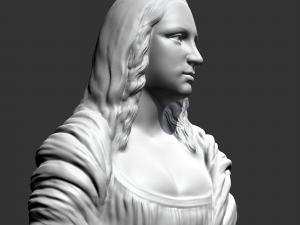 mona lisa 3d print model Model Cetak 3D