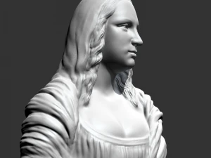 mona lisa 3d print model 3D Print Model
