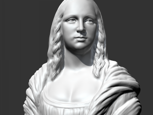 mona lisa 3d print model Model Cetak 3D