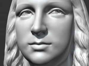 mona lisa 3d print model Model Cetak 3D