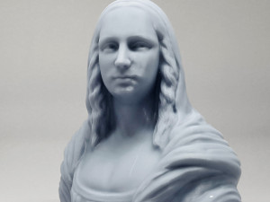 mona lisa 3d print model Model Cetak 3D