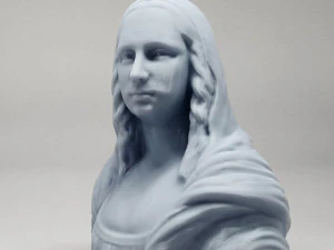 mona lisa 3d print model 3D Print Model
