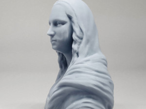 mona lisa 3d print model Model Cetak 3D