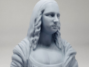 mona lisa 3d print model Model Cetak 3D