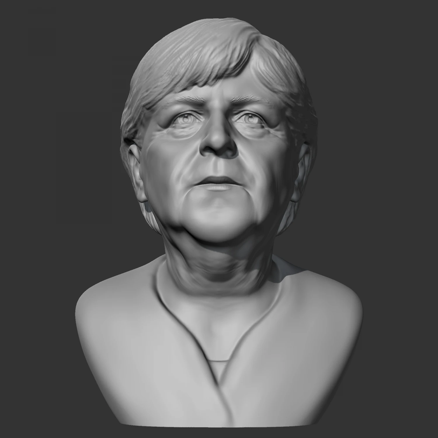angela merkel 3d print model 3D Print Model .c4d .max .obj .3ds .fbx .stl .blend