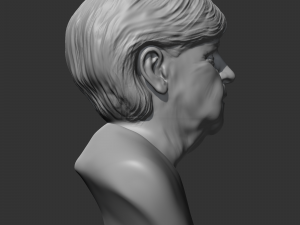 angela merkel 3d print model Modèles 3D en vedette