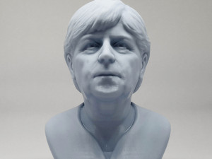 angela merkel 3d print model Modèles 3D en vedette