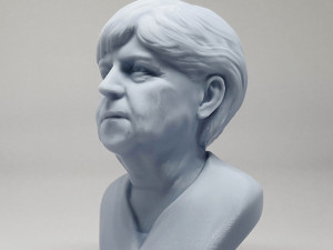 angela merkel 3d print model Modèles 3D en vedette