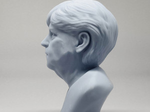 angela merkel 3d print model Modèles 3D en vedette