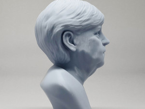 angela merkel 3d print model Modèles 3D en vedette