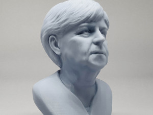 angela merkel 3d print model Modèles 3D en vedette