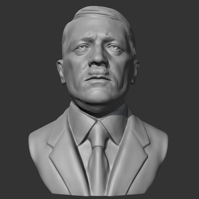 adolf hitler 3d print model 3D Baskı Modeli .c4d .max .obj .3ds .fbx .stl .blend 