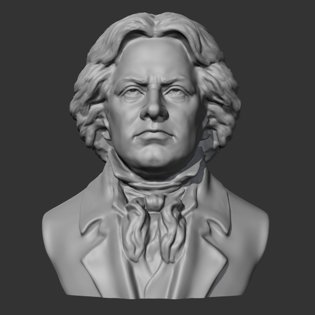 brethoven 3d print model 3D Принт Модель .c4d .max .obj .3ds .fbx .stl .blend