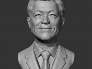 moon jae-in 3d print model 3Dプリントモデル