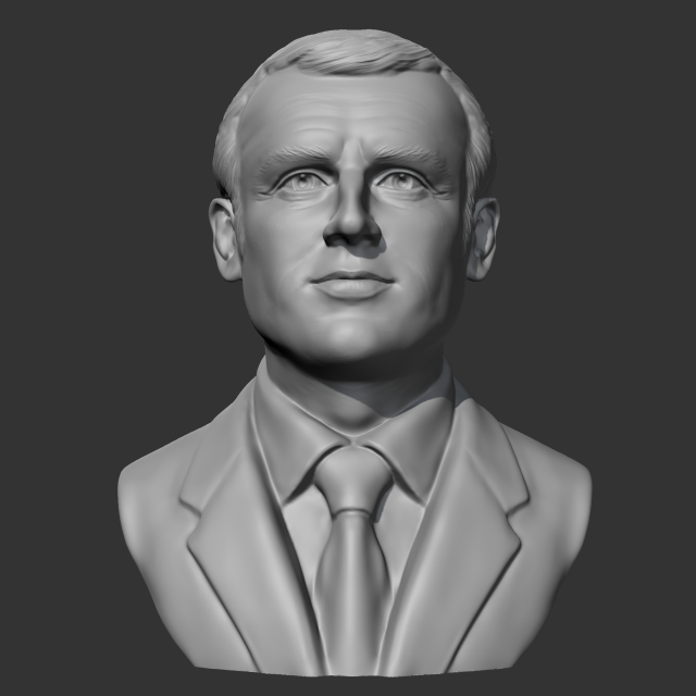 emmanuel macron 3d print model 3D 프린트 모델 .c4d .max .obj .3ds .fbx .stl .blend 