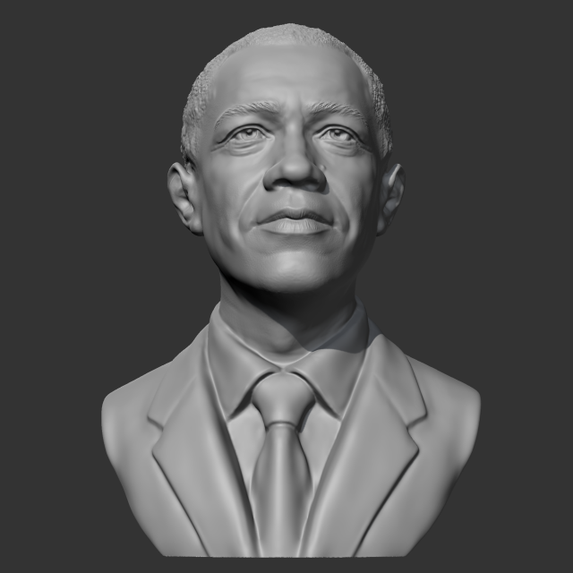 barack obama 3d print model 3D Print Model .c4d .max .obj .3ds .fbx .stl .blend