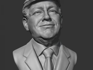 Donald Trump modelo de impress&atilde;o 3D Modelo de Impressão 3D