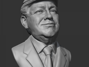donald trump 3d print model Modelo de Impressão 3D