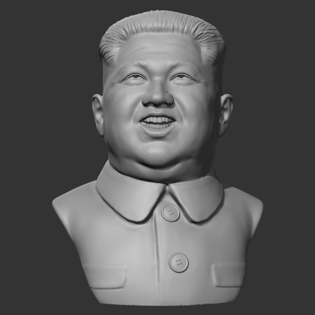 kim jong-un 3d print model 3D Print Model .c4d .max .obj .3ds .fbx .stl .blend 