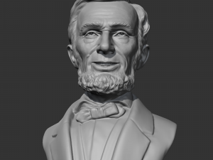 abraham lincoln 3d print model Model Cetak 3D