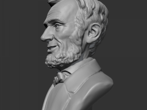 abraham lincoln 3d print model Model Cetak 3D