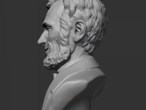 abraham lincoln 3d print model Model Cetak 3D