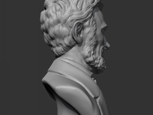 abraham lincoln 3d print model Model Cetak 3D