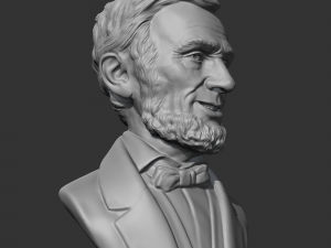 abraham lincoln 3d print model Model Cetak 3D