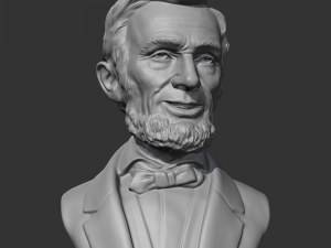 abraham lincoln 3d print model Model Cetak 3D