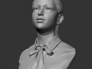 hd girl bust a 3d print model 3D Print Model